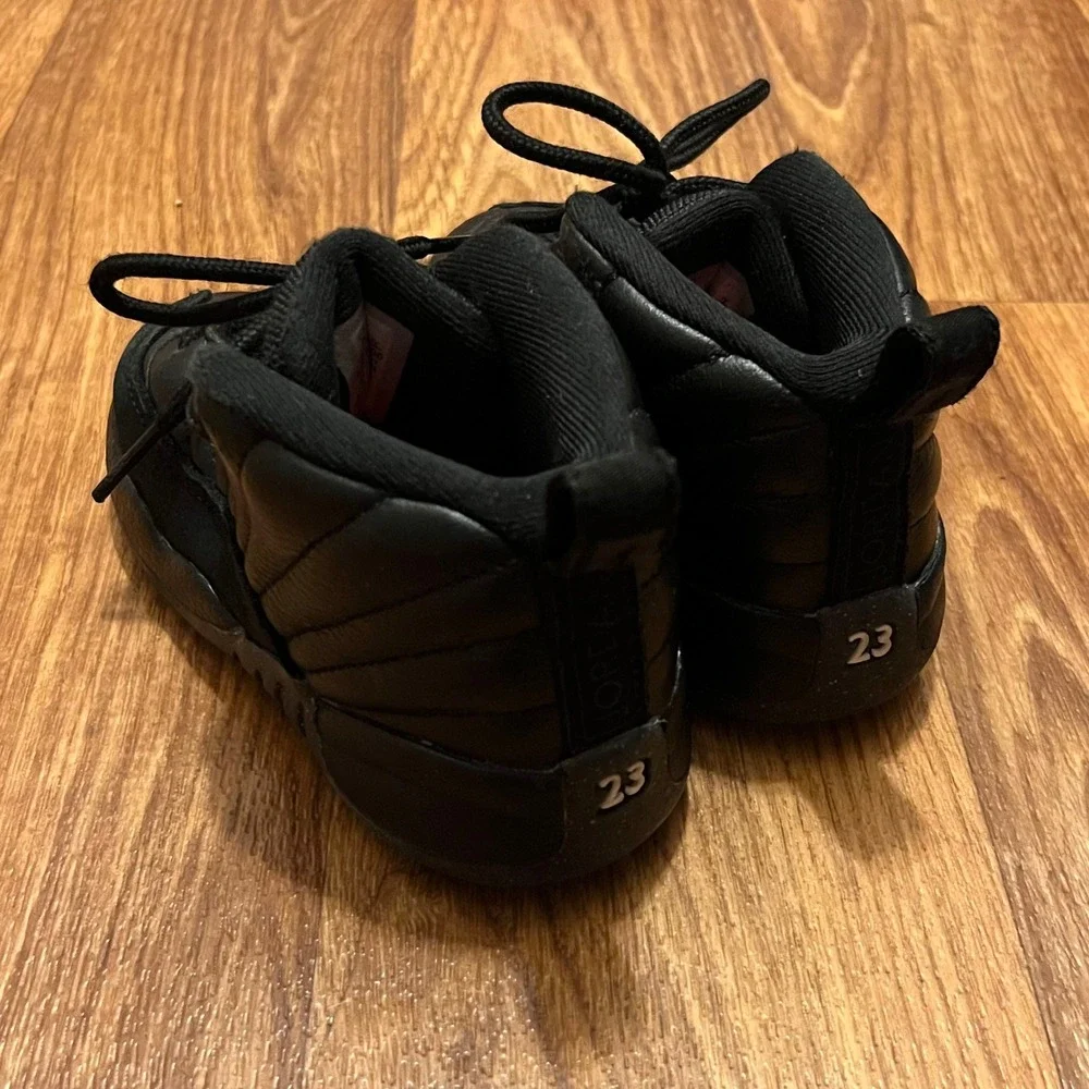 Air Jordan 12 Retro Utility Shoes Toddler‎ Grind Black Sneakers DM5206-006
